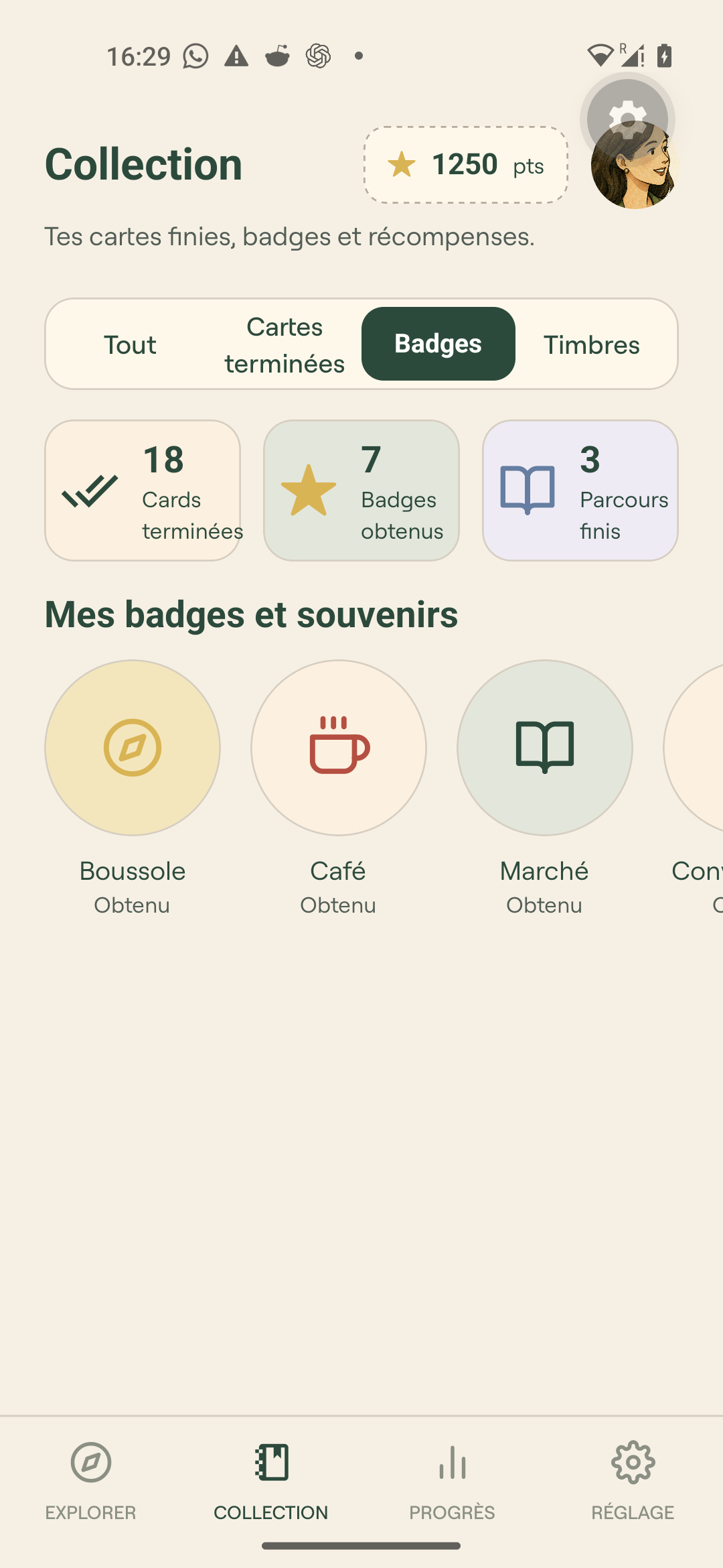 lokaloka collection tabs badges