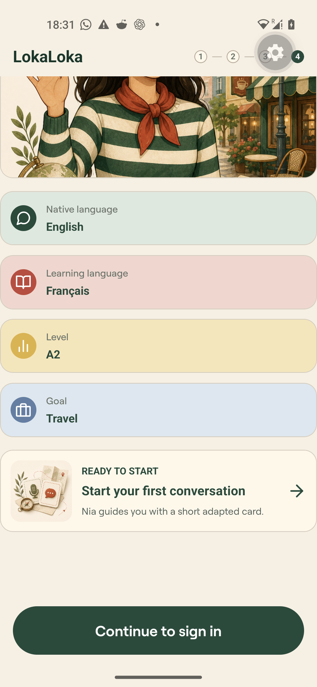 lokaloka onboarding recap end visible