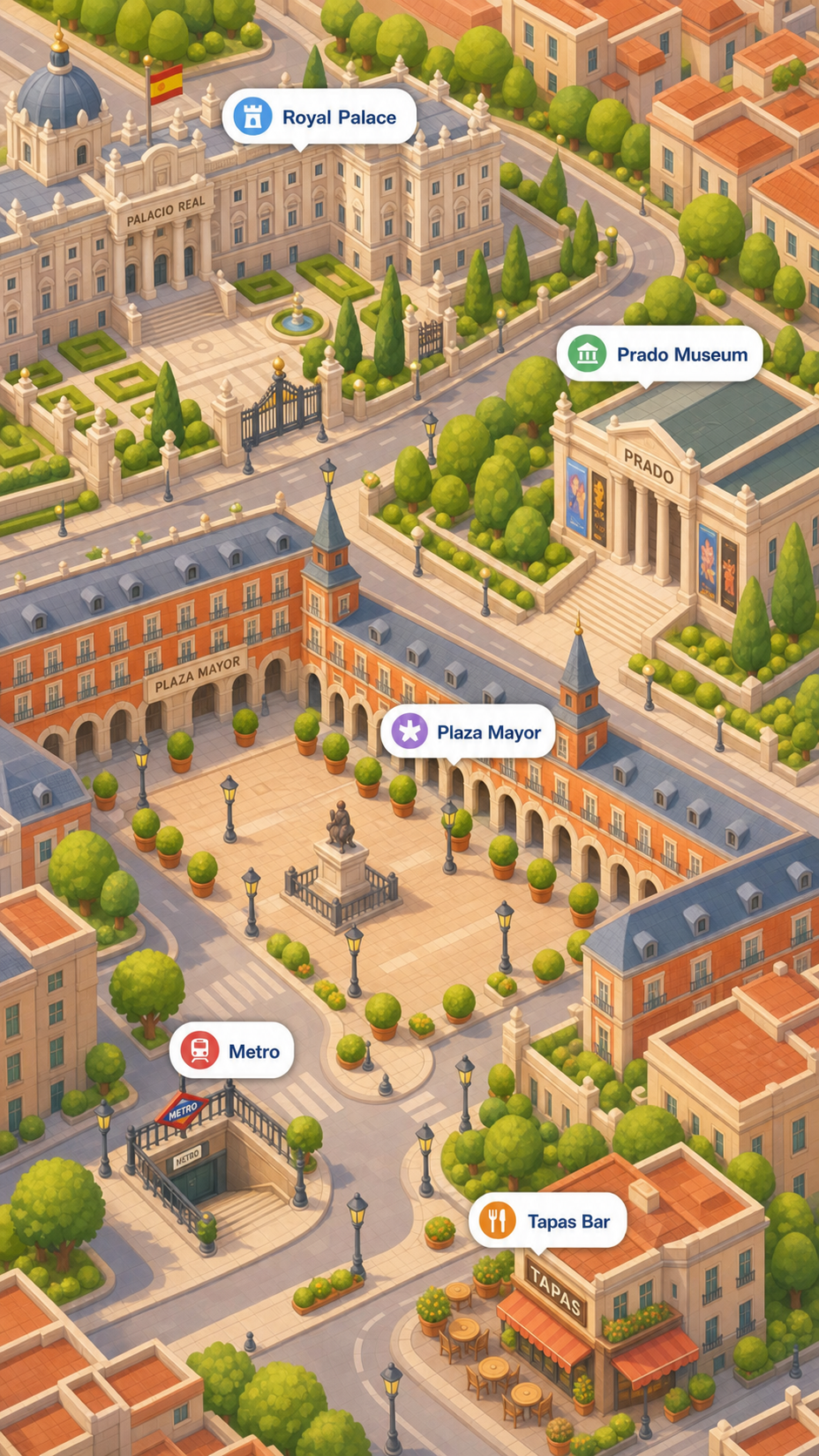 Image 2, Carte et bâtiments de Madrid